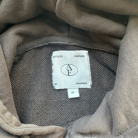 Artless Forever Unisex SWEATSHIRT - CHOCOLATE BROWN Organic Cotton - Picture 8 of 9